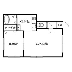 梅内マンションの物件間取画像